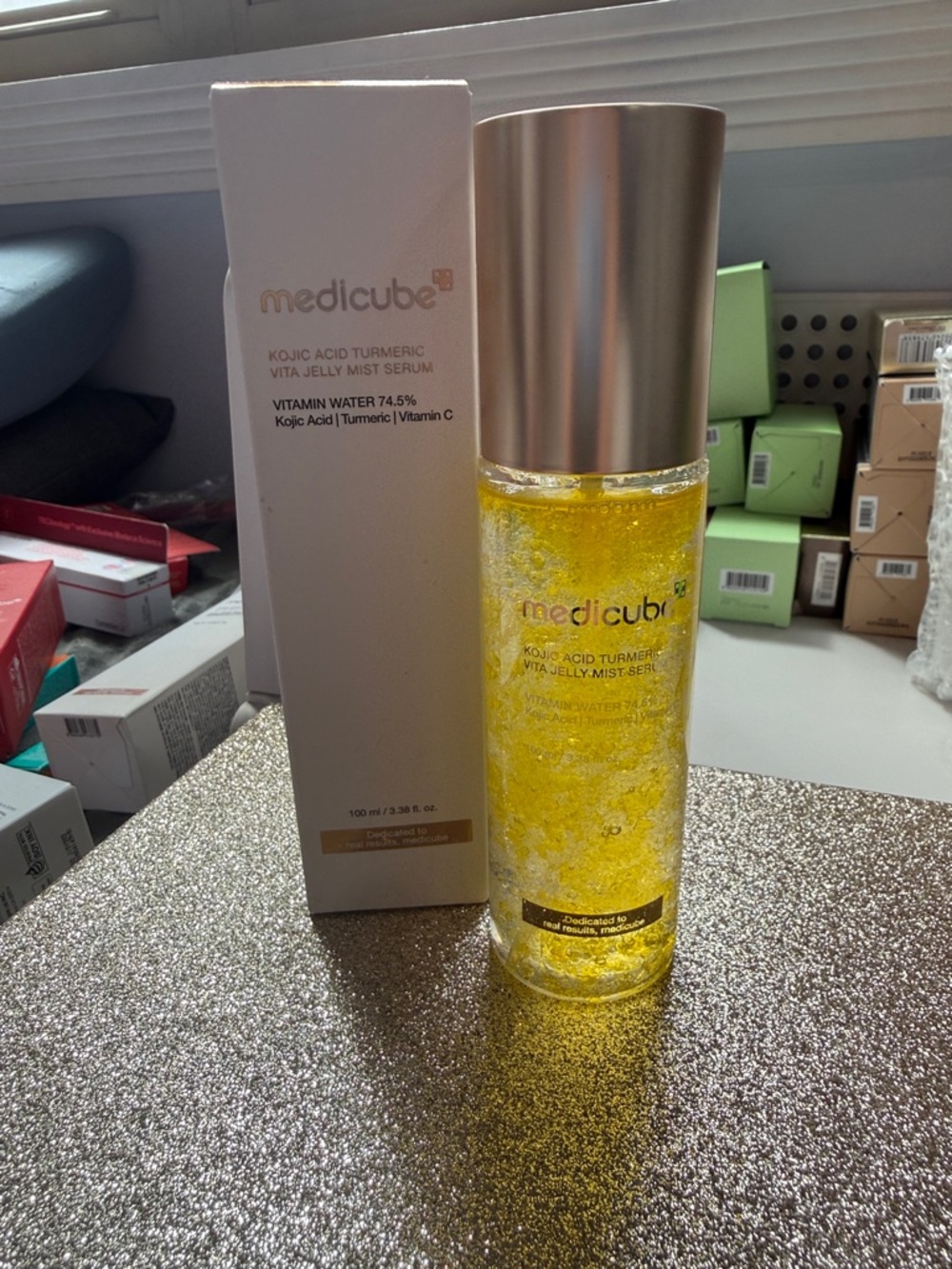 *NEW*3.38oz*medicube* Kojic Acid Turmeric Vita Jelly Mist Serum